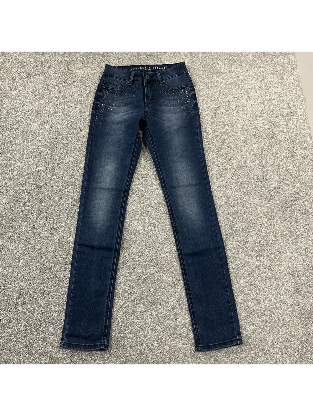 Frankie And Stella Skinny Jeans Bedazzled Pockets Size 2